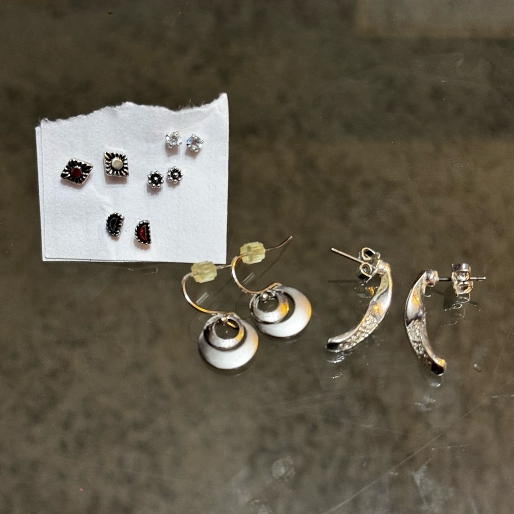 Assortment of Silver Earrings